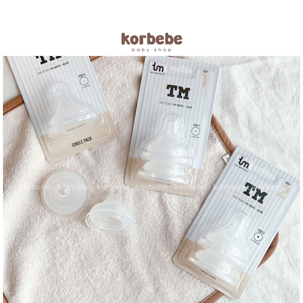 Núm ty thay thế và phụ kiện bình sữa Tovi and Molly Hàn Quốc