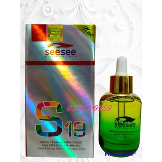 Serum seesee S19 dưỡng trắng da chống nắng mụn giúp ngừa lão hóa da 30ml