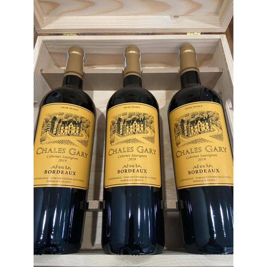 Rượu Vang Pháp Chales Gary Bordeaux 750 ml 13.5%