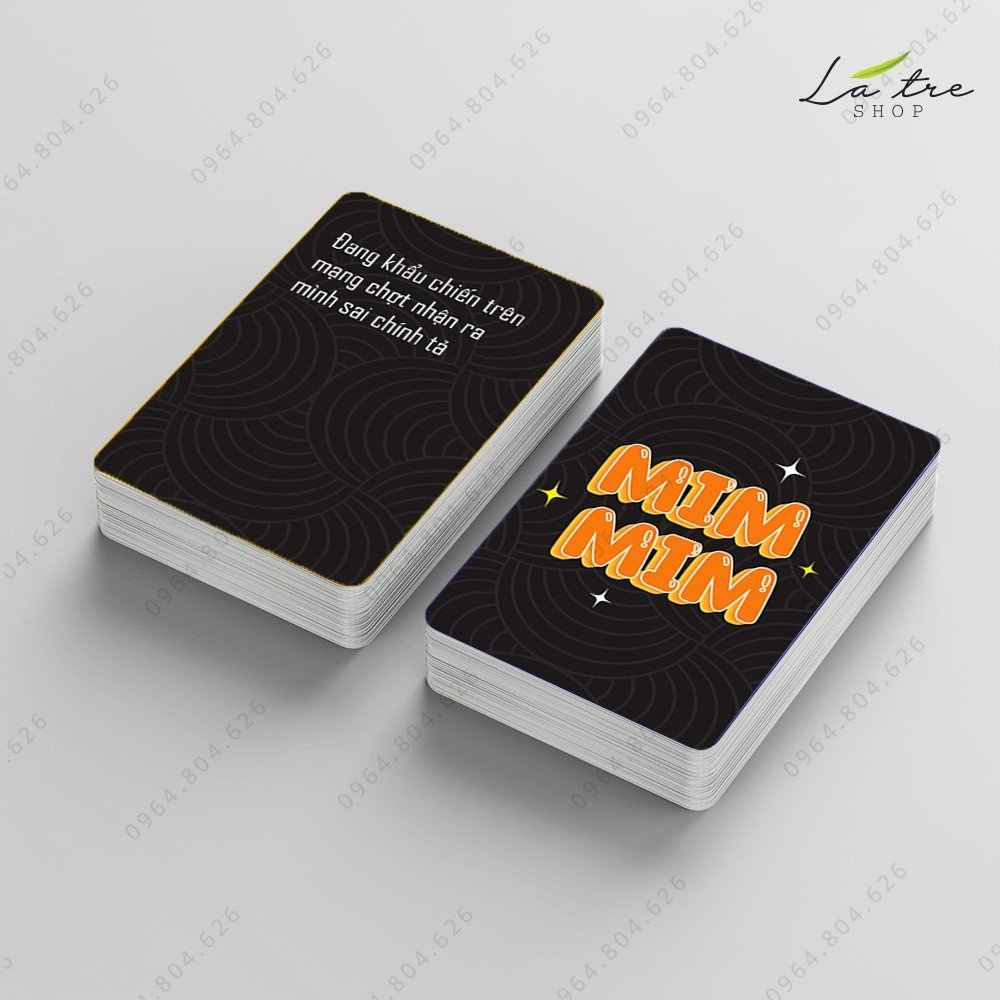 Bộ bài Meme - Bài Board Game lầy lội hài hước giải trí cùng bạn bè chơi vui quên lối về chơi nhóm
