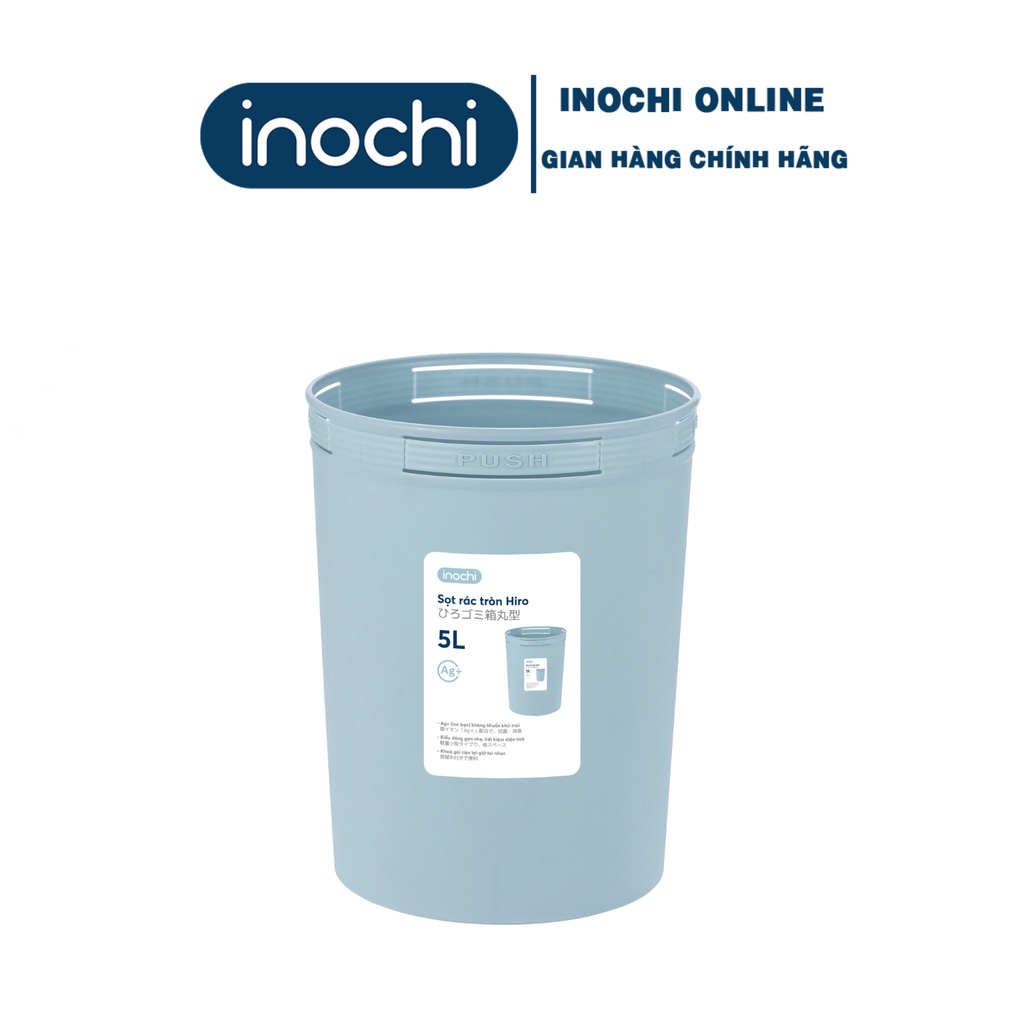 Sọt rác văn phòng nhựa cao cấp mẫu mã đẹp, gọn nhẹ Inochi 5L