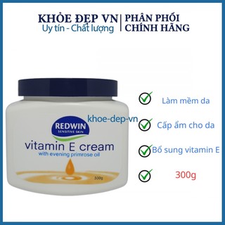 Kem Dưỡng Da Redwin Vitamin E Cream with Evening Primrose Oil 300g