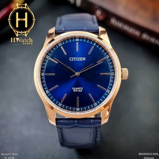 Đồng hồ nam citizen bh5003-00l máy pin dây da
