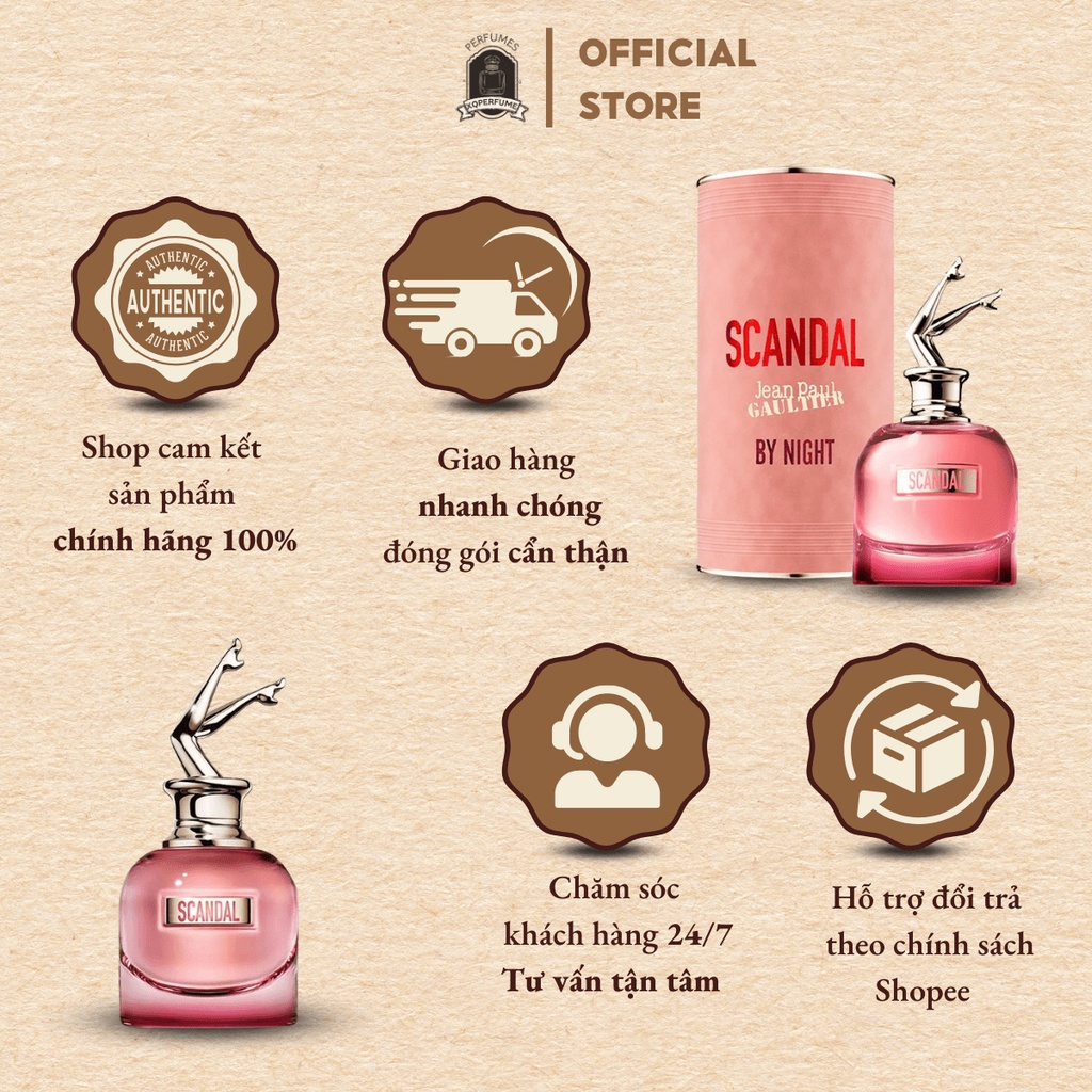 Nước Hoa Nữ Jean Paul Gaultier Scandal By Night Edp Intense Đêm Của Những Điều Ngọt Ngào Ribicosmetics [CHAI CHIẾT 10ML] | BigBuy360 - bigbuy360.vn