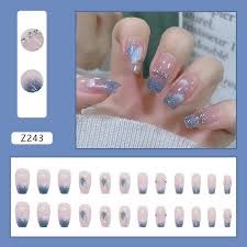 Móng nail giả hộp nail box 24 móng kèm keo