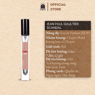 Nước Hoa Nữ Dùng Thử Mini Chiết Jean Paul Gaultier Scandal Chiết 10ml