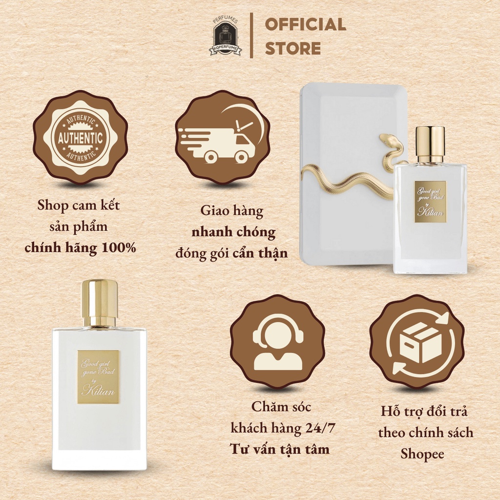 Nước hoa nữ Kilian Rắn Trắng Good Girl Gone Bad EDP 10ml [mẫu chiết dùng thử 10ml]