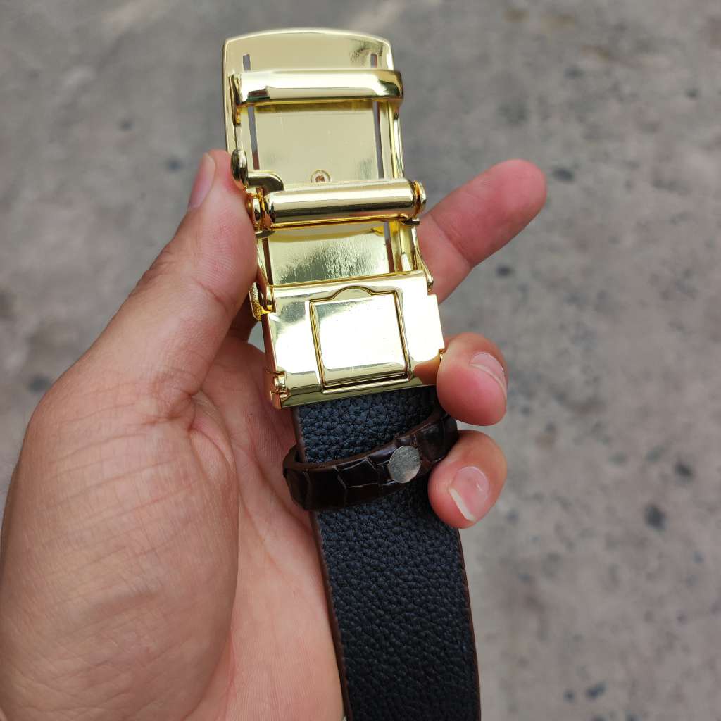 Thắt Lưng Da Bụng Cá Sấu  N22N_V