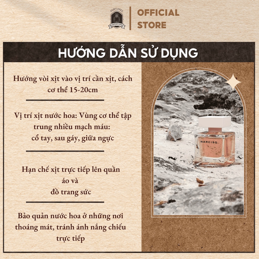 [Chính hãng] Nước Hoa Nữ Mẫu Thử Chiết Mini NARCISO CRISTAL EDP Chiết 10ml | BigBuy360 - bigbuy360.vn