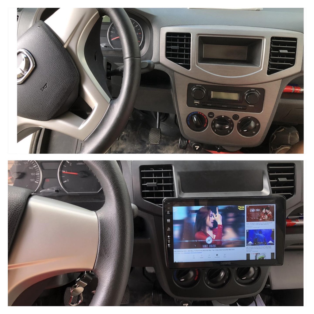Mặt dưỡng xe tải KENBO 9 inch kèm dây nguồn cắm zin dùng cho màn hình DVD android ô tô