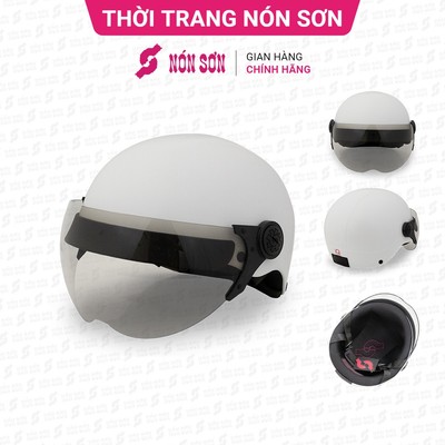 ƯU ĐÃI - Mũ bảo hiểm nửa đầu có kính chính hãng NÓN SƠN SKT-TR002