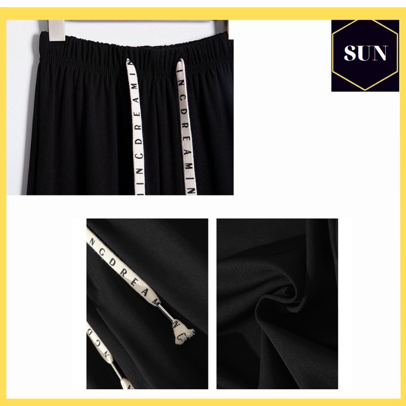 Quần Thun nam Unisex Cotton dày dặn co giãn S8