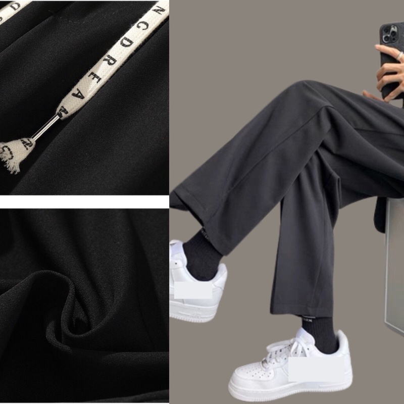 Quần Thun nam Unisex Cotton dày dặn co giãn S8