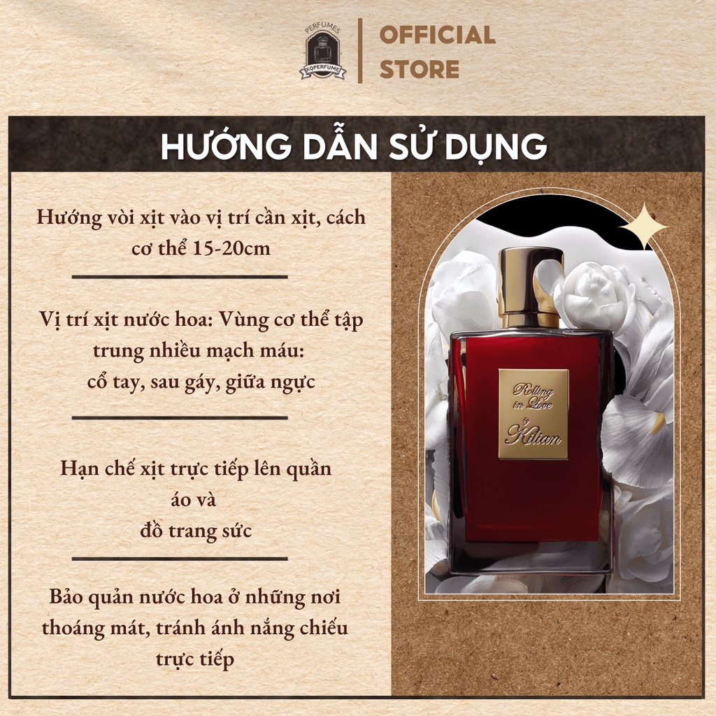 [AUTH] Nước Hoa Nữ Chiết Mini Dùng Thử Kilian Rolling In Love Chiết 10ml | BigBuy360 - bigbuy360.vn