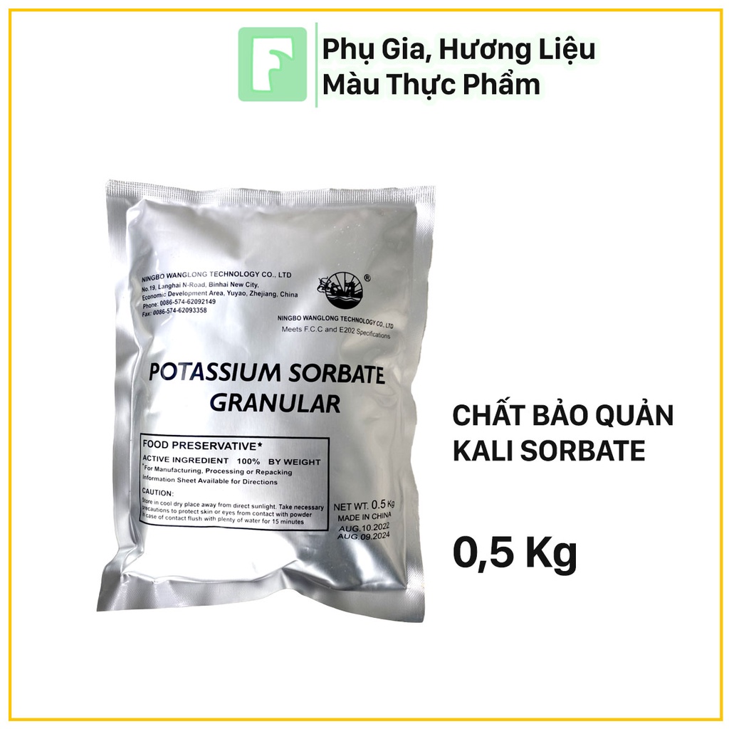Kali Sorbate - Chất Bảo Quản Trong Làm Bánh, Nước Ngọt/Chống Nấm Mốc/Food Center