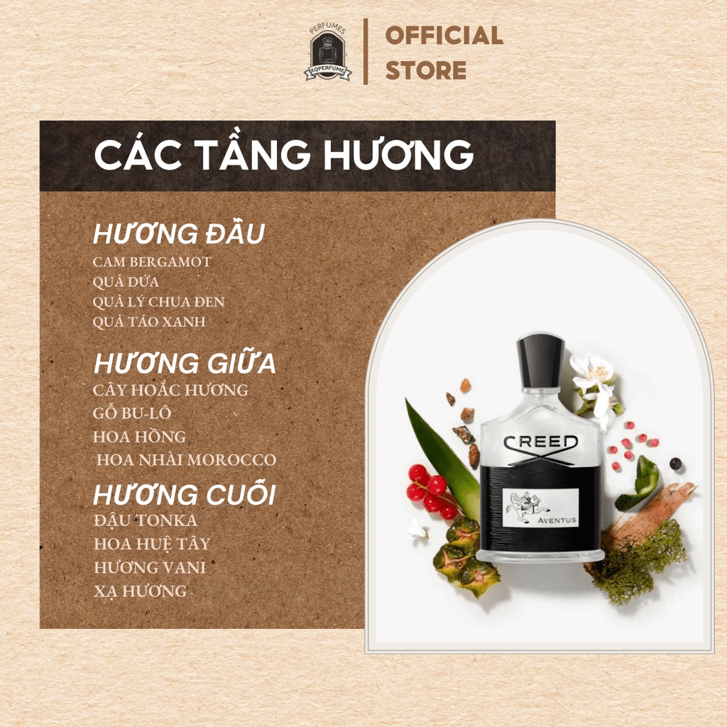 Nước hoa Nam Chiết Mini Creed Aventus chai chiết 10ml thơm lâu quyến rũ | BigBuy360 - bigbuy360.vn