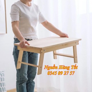 Bàn Gỗ Ngồi Bệt Xếp Gọn KAMA 70x50x26cm Tatami Kiểu Nhật Dùng Làm Việc, Bàn Laptop