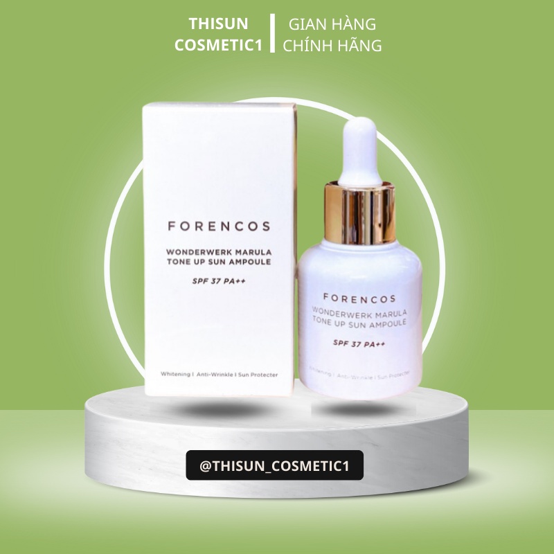 Serum chống nắng Forencos nâng Tone Trắng Hồng Căng Bóng Kiểm Soát Dầu, Kem dưỡng trắng da Forencos giúp chống lão hóa