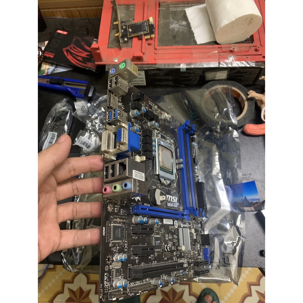 MAIN MSI B85M-E45 BẢN 4 KHE RAM soket 1150 hàng đẹp