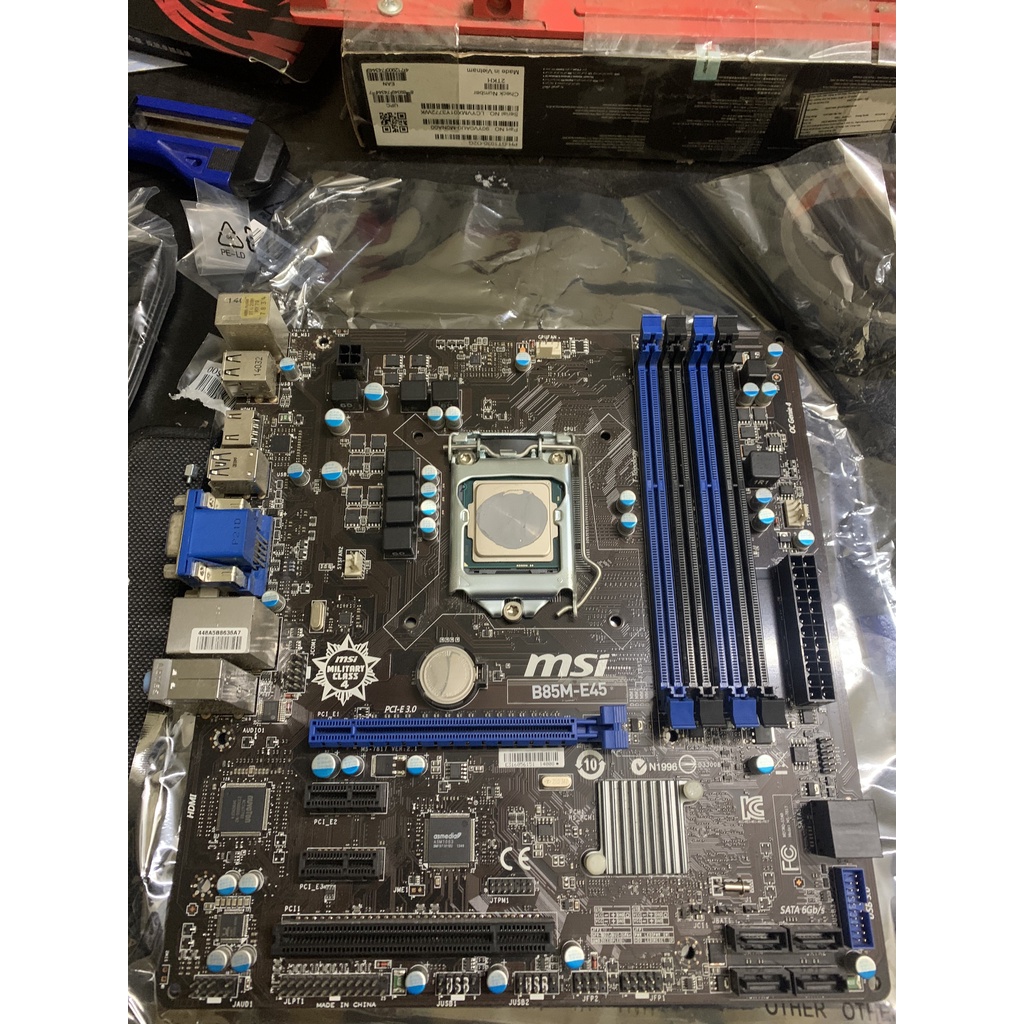MAIN MSI B85M-E45 BẢN 4 KHE RAM soket 1150 hàng đẹp