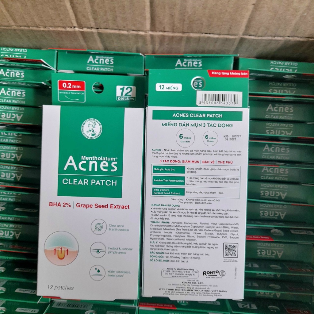 Miếng Dán mụn Acnes Clear Patch