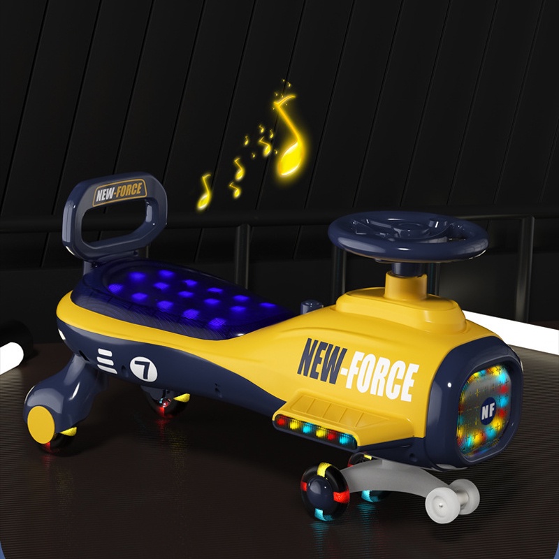 Xe chòi chân cho bé, xe lắc có nhạc cho bé mô hình máy bay cao cấp chống ồn chịu tải cao