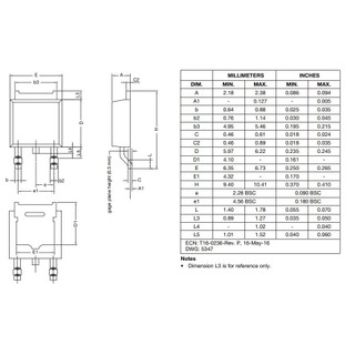 SUD50N03A N-Mosfet 50A 30V TO-252