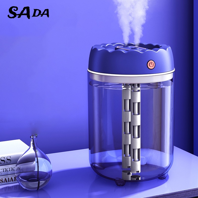 Sada Máy Phun Sương Làm Ẩm Không Khí Hai Đầu Sức Chứa Lớn Không Ồn Cho Phòng Ngủ / Văn Phòng