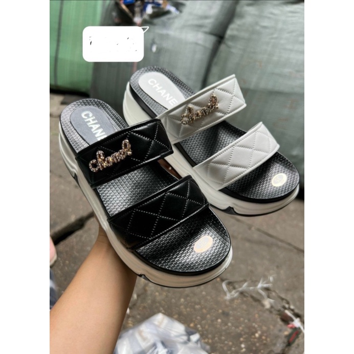 DÉP LÊ QUAI NGANG ĐỘN ĐẾ CAO 3CM, 5CM XUỒNG THỜI TRANG HOT TREND