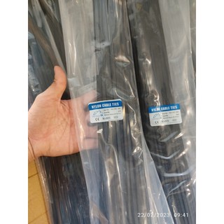 2 bịch dây rút nhựa 10 x 500mm, màu đen