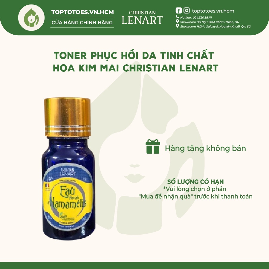 Toner Phục Hồi Da Tinh Chất Hoa Kim Mai Christian Lenart [QUÀ TẶNG KÈM ĐƠN HÀNG]