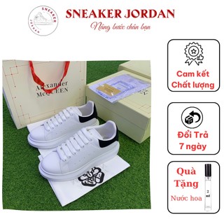 Giày sneaker nam thể thao, giày mcqueen đen trắng cao cấp full box bill