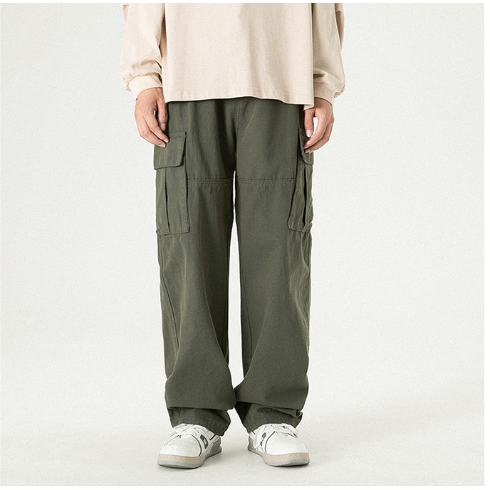 [Mã BMLT35 giảm đến 35K đơn 99K] Quần cargo pants nam ống rộng, quần kaki túi hộp dáng rộng suông dài Unisex Zinti QD42