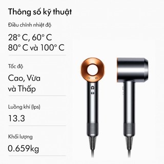 [Mã ELDYSON2A giảm 7% đơn 11TR] Máy sấy tóc Dyson Supersonic ™ HD08 (Xám/Đồng)