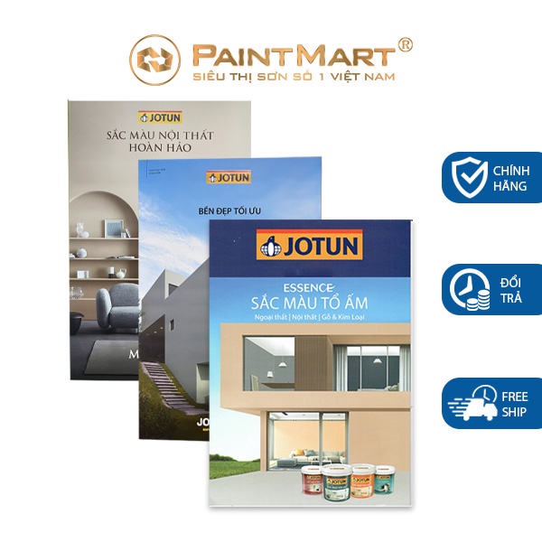 Combo 3 bảng màu sơn Jotun, Majestic, Jotashield, Esscence