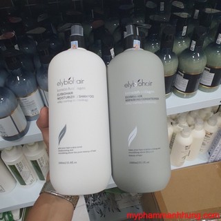 Cặp dầu gội xả elybiohair collagen | giảm rụng tóc, phục hồi tóc khô xơ, hư tổn 1000mlx2