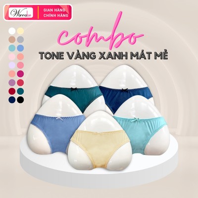 Combo Quần lót thun Valise WANNABE quần chíp siêu bền tone vàng xanh thiết kế ôm sát tôn dáng QLT02