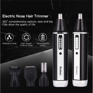 Máy cạo râu mini đa năng kemei km-6630 4 in 1 siêu tiện lợi