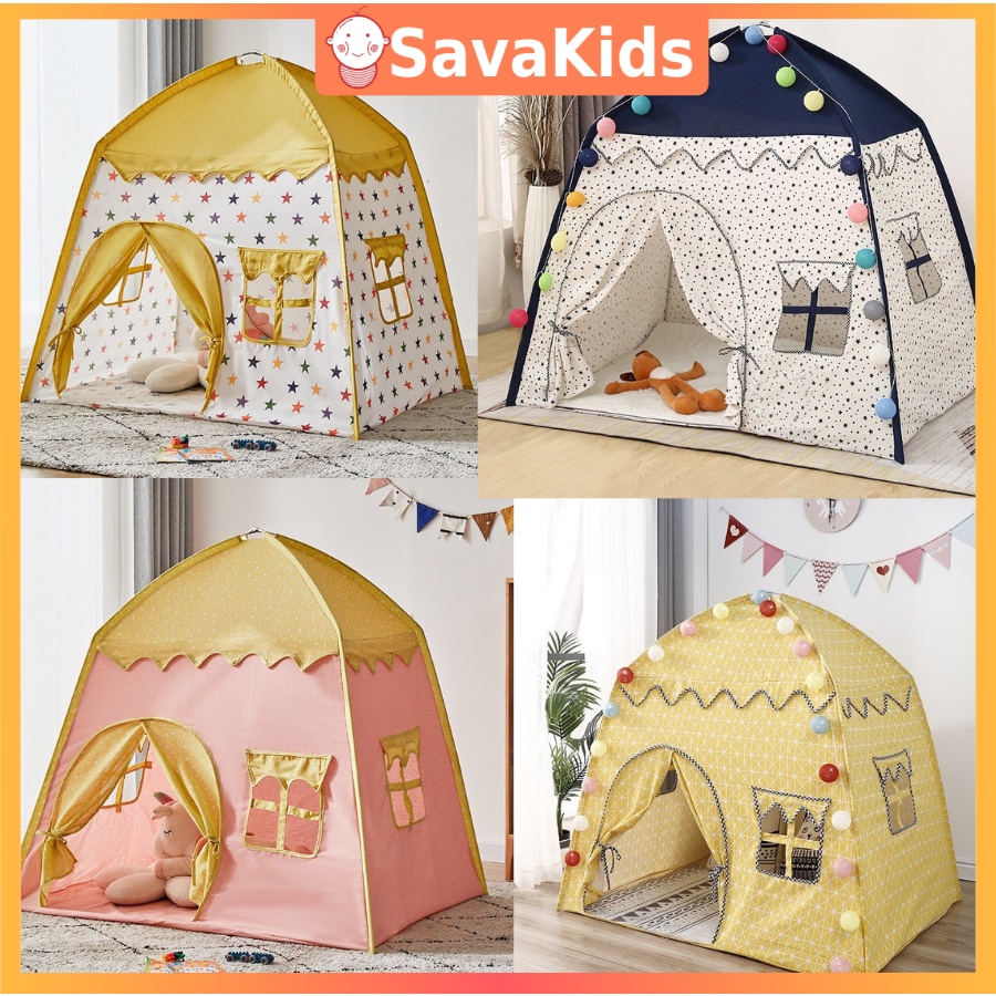 [Xả - dọn kho] Lều cho bé công chúa hoàng tử cho bé vải mềm siêu đẹp mẫu mới Savakids