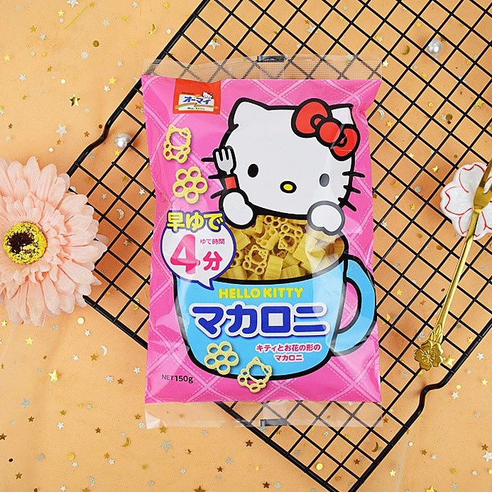 Mì Nui Tách Muối Hello Kitty Nhật Bản 150G Được Làm Từ Lúa Mì Nguyên Cám Cho Bé Ăn Dặm Từ 9 Tháng Tuổi Thơm Ngon Bổ
