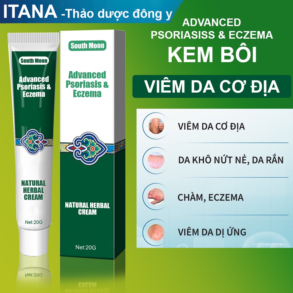 Kem Bôi Viêm Da Cơ Địa Avanced Psoriasis Ointment Eczema Chàm Da,, Da Nứt Nẻ viêm da dị ứng - 20gr