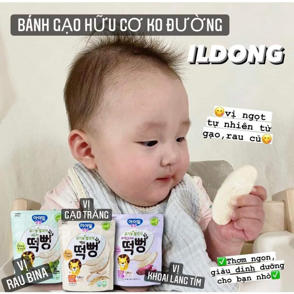 Bánh Gạo Ăn Dặm Cho Bé 6 Tháng Bánh Gạo Hàn Ildong