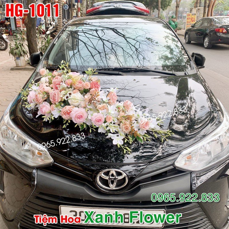 Mẫu Hoa giả, Hoa Lụa Chuyên Trang Trí Xe Cưới Bền, Đẹp, Chắc Chắn