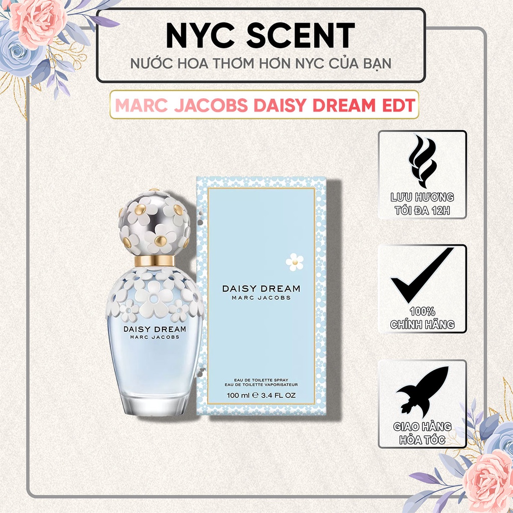 Nước hoa nữ Marc Jacobs Daisy Dream EDT , Nhẹ nhàng mỏng manh mang đến 1 cảm giác mênh mông - NYCSCENT