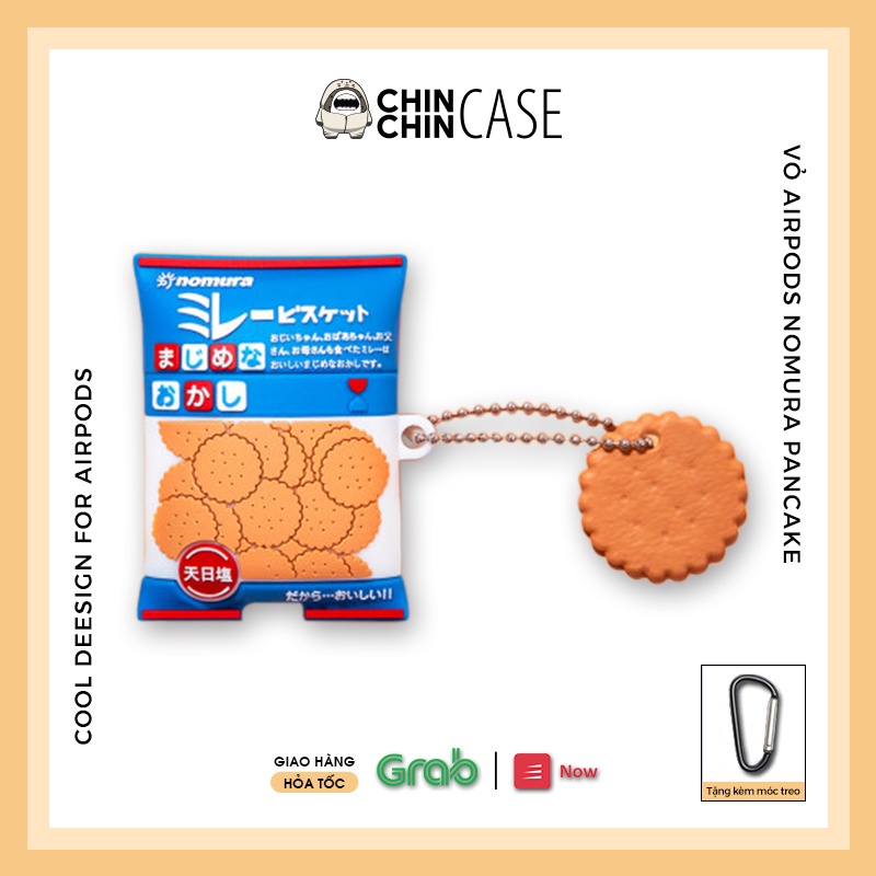 Vỏ Airpod 2, Airpod 2 case Silicone Cao Cấp Bảo Vệ Airpod 1/2/Pro Bánh Quy NMR Kèm Móc Tay Siêu Xinh - Phukienchinchin