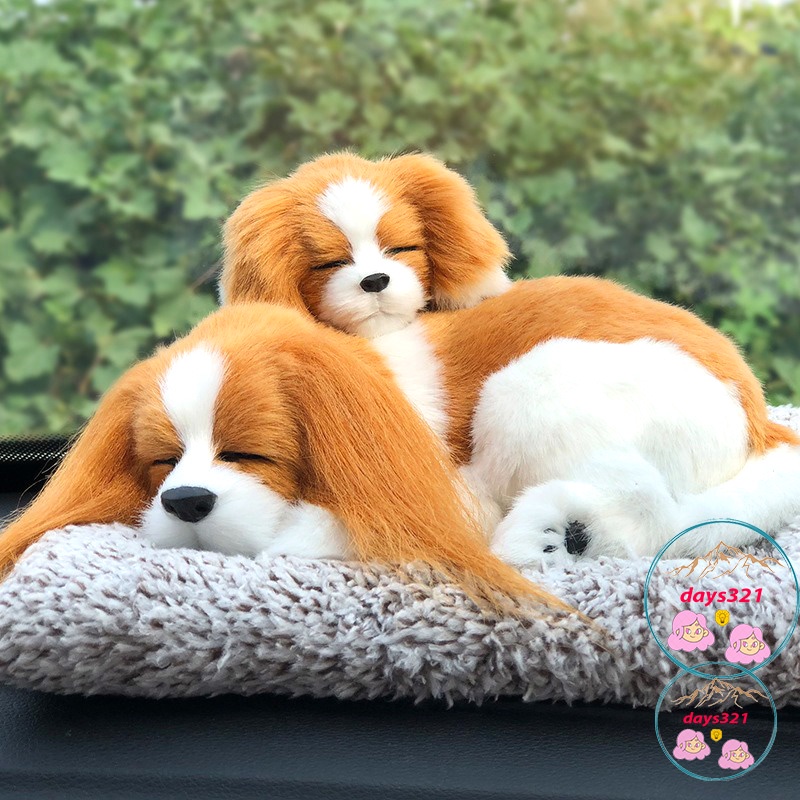 Trang trí taplo xe, bàn làm việc phòng ngủ phòng khách, thú bông chó mèo lõi than hoạt tính, khử mùi hôi hiệu quả