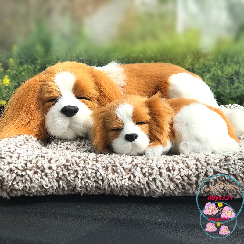 Trang trí taplo xe, bàn làm việc phòng ngủ phòng khách, thú bông chó mèo lõi than hoạt tính, khử mùi hôi hiệu quả