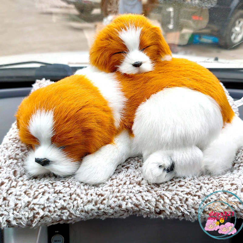 Trang trí taplo xe, bàn làm việc phòng ngủ phòng khách, thú bông chó mèo lõi than hoạt tính, khử mùi hôi hiệu quả