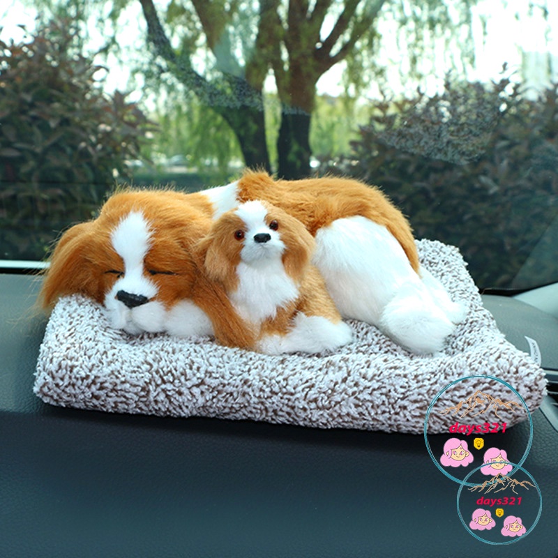 Trang trí taplo xe, bàn làm việc phòng ngủ phòng khách, thú bông chó mèo lõi than hoạt tính, khử mùi hôi hiệu quả