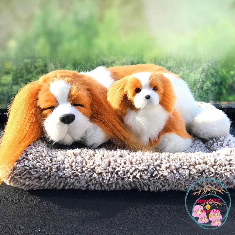 Trang trí taplo xe, bàn làm việc phòng ngủ phòng khách, thú bông chó mèo lõi than hoạt tính, khử mùi hôi hiệu quả